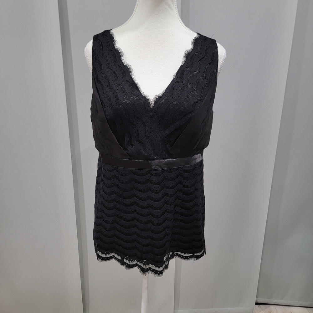 Alfani Black Lace V-Neck Chemise